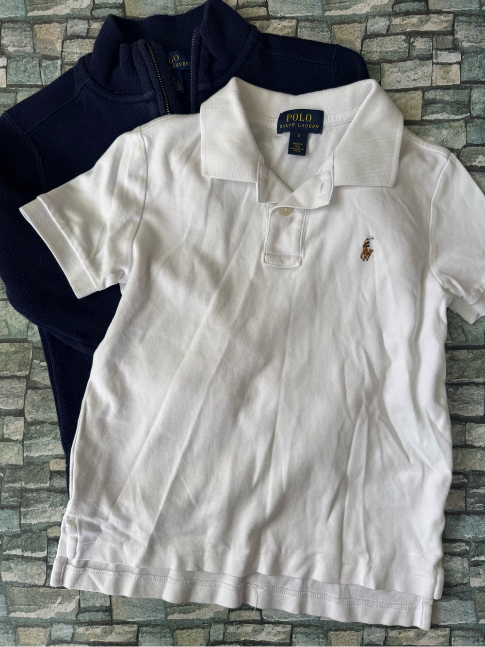 Polo Ralph Lauren Boys Polo Shirt and Pullover Sweater Sz 5